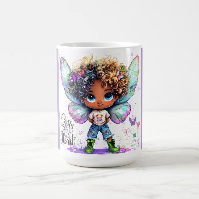 Bénissez votre coeur Lil Fairy Mug (Centre)