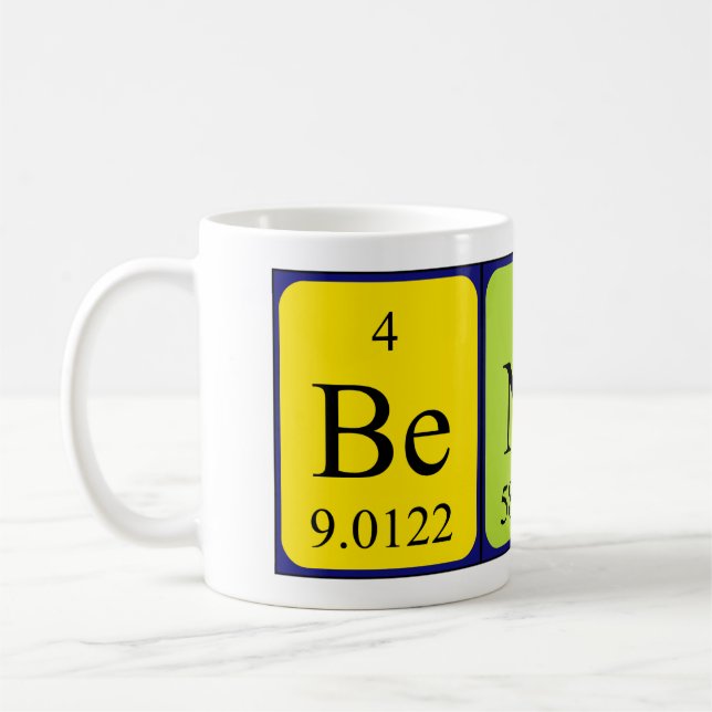 Benita nom de table périodique mug (Gauche)