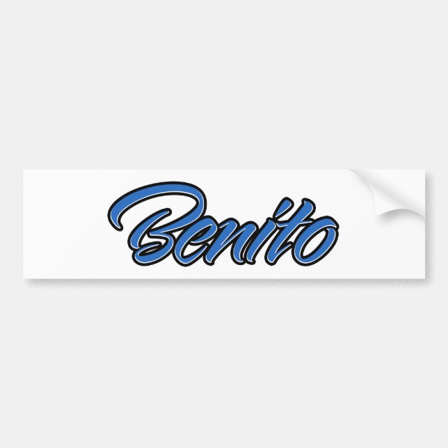 Benito Nom bleu Autoaufkleber Sticker (Devant)