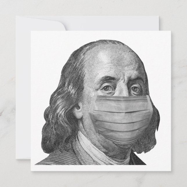 Benjamin Franklin en masque (Devant)