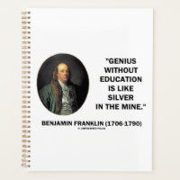 Benjamin Franklin Genius Sans Citation D'Éducation