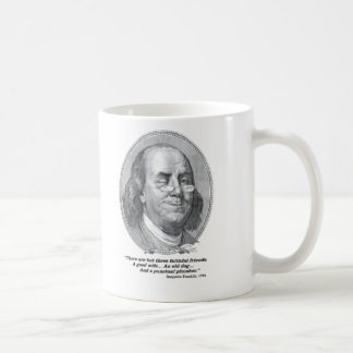 Benjamin Franklin mettant d'aplomb la tasse