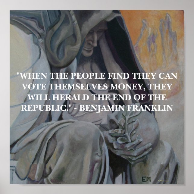 BENJAMIN FRANKLIN - POSTER (Devant)