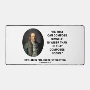 Benjamin Franklin se compose des livres plus sages