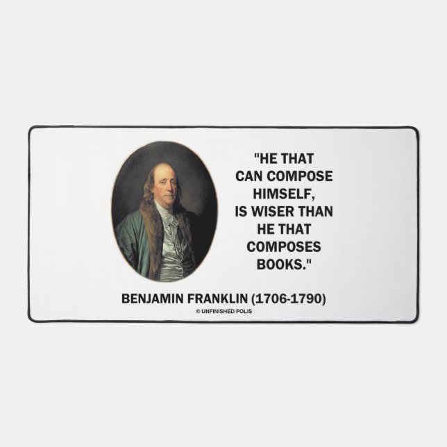 Benjamin Franklin se compose des livres plus sages (Recto)