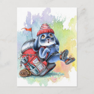 Benny Blue - Carte postale d'aventure de randonnée