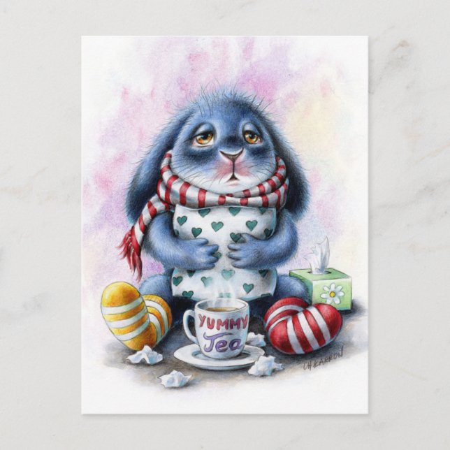 Benny Blue - Carte postale de bon rétablissement (Devant)