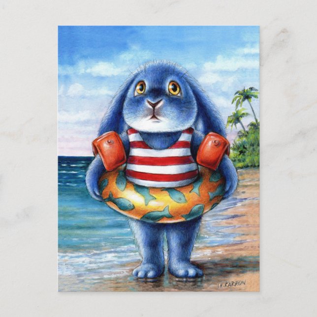 Benny Blue - Carte postale de la plage (Devant)