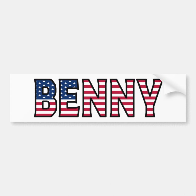 Benny Nom Vorname USA Aufkleber Sticker Auto (Devant)