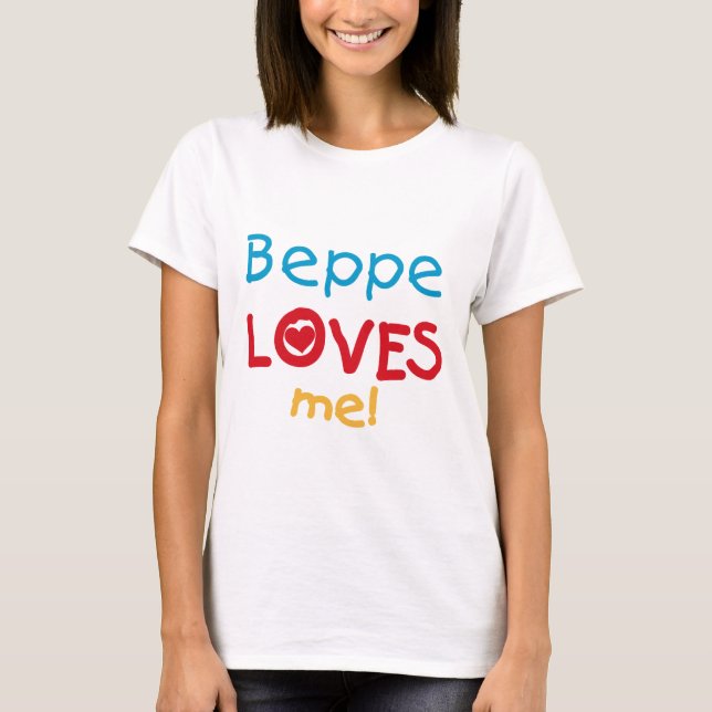 Beppe aime mes t-shirts et cadeaux (Devant)