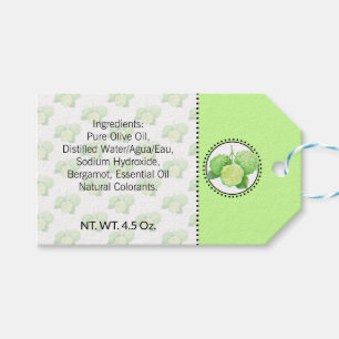 Bergamot Étiquette de corps et de bain fait maison