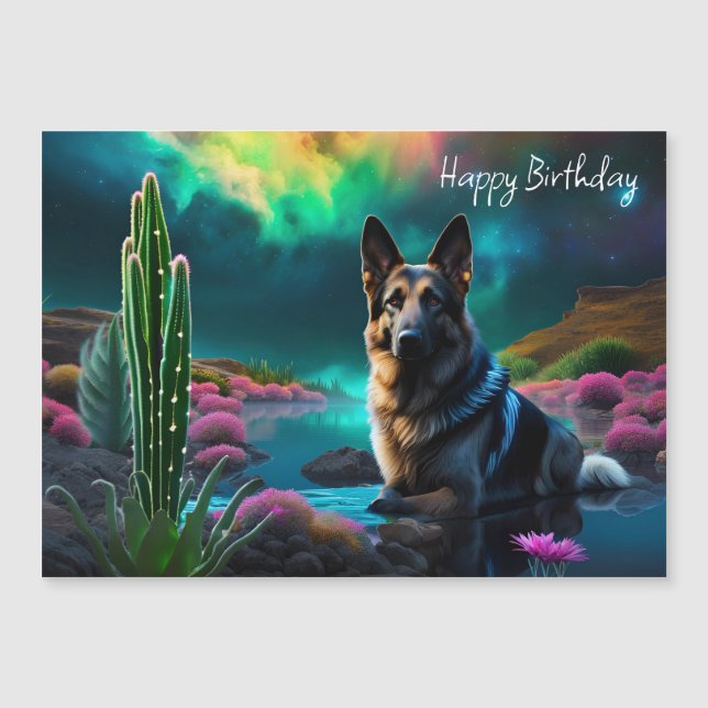 Berger allemand à l'anniversaire d'un monde Alien (Devant)