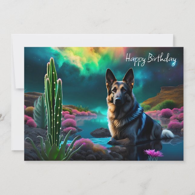 Berger allemand à l'anniversaire d'un monde Alien (Devant)