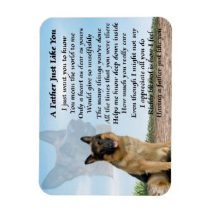 Berger allemand Chien père Poem Magnet