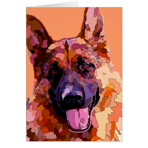 Berger allemand dans des couleurs lumineuses