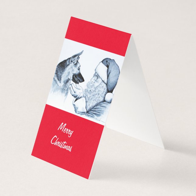 Berger allemand et Père Noël (Back)