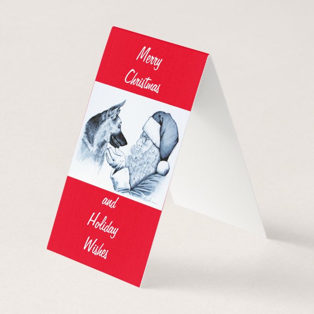 Berger allemand et Père Noël (Back)