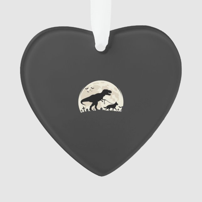 Berger Allemand Halloween Dinosaure Silhouette Lun (devant)
