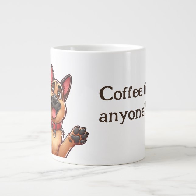 Berger allemand N'importe qui café MUG (Devant)