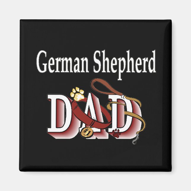 berger allemand papa Magnet (Devant)