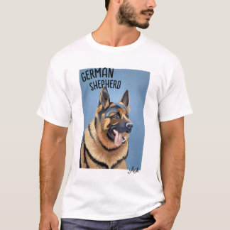 Berger allemand peint à la main Imprimer T-shirt d