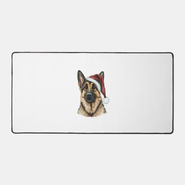 Berger allemand Père Noël Chien Noël (Recto)