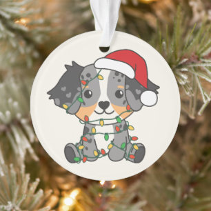 Berger australien Animaux d'hiver de Noël