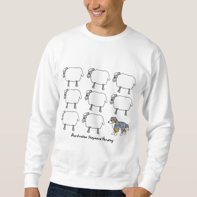 Berger australien vivant en troupe le sweatshirt (Devant)