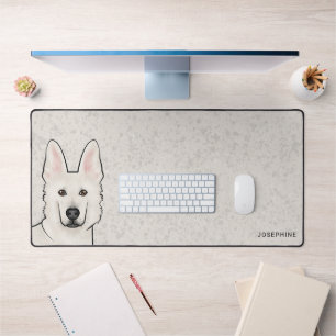 Berger Blanc Suisse Blanc GSD Chien Mignon Avec No