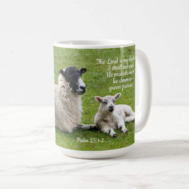 Berger et mouton troue de la Mug de café (Devant droit)