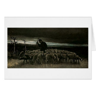 Berger, troupeau de mouton Van Gogh Art
