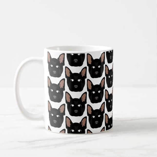 Bergers noirs allemands sur Mug (Gauche)