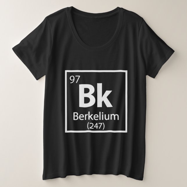 Berkelium - Berkeley Science - Tableau périodique (Design devant)