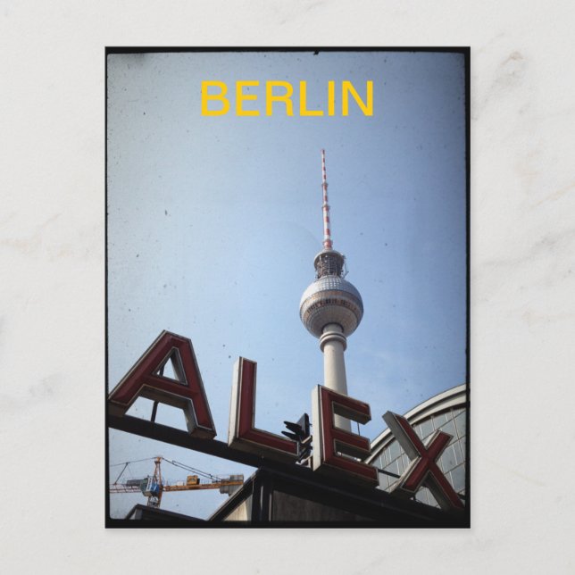 Berlin Alexander Platz TV Tower Carte postale (Devant)