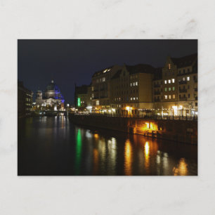 Berlin Allemagne Nuit Carte postale Spree Nuit