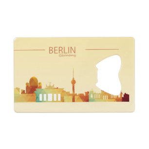 Berlin, Allemagne Ouverture de bouteille de carte