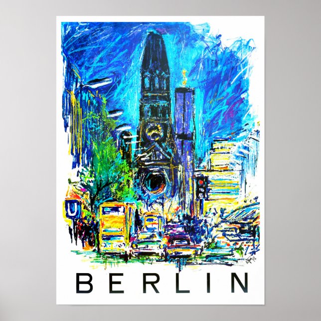 Berlin Allemagne vintage voyage Poster (Devant)