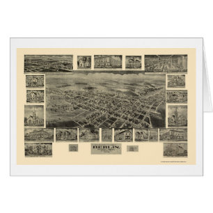 Berlin, carte panoramique de PA - 1905