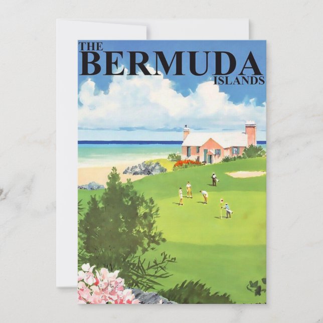 Bermuda Travel 5x7 Big Postcard (Devant)