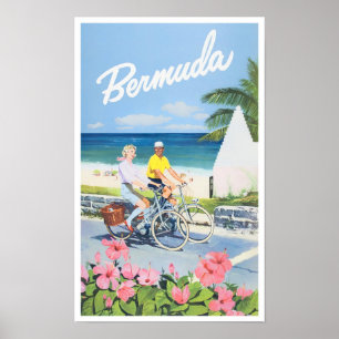 Bermuda vintage travel poster