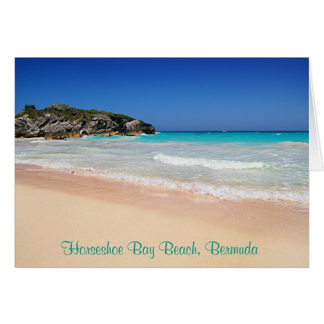 Bermudes Tropical Pink Sand Beach Photo (Devant horizontal)