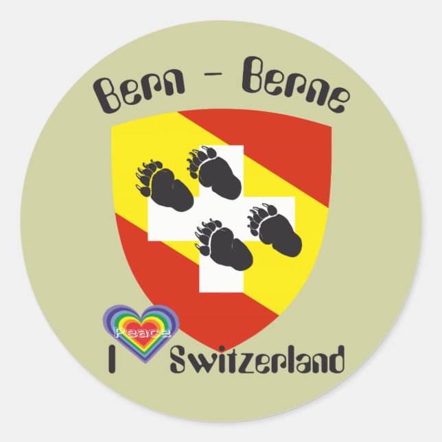 Berne Berne Berna Bärn Suisse Autocollants (Devant)