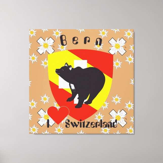 Berne, Berne, Berna, Ours, Suisse, Toile (Recto)