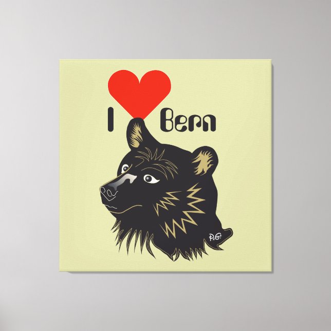 Berne, Berne, Berna, Ours, Suisse, Toile (Recto)