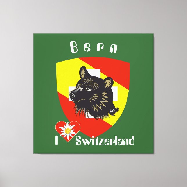Berne, Berne, Berna, Ours, Suisse, Toile (Recto)