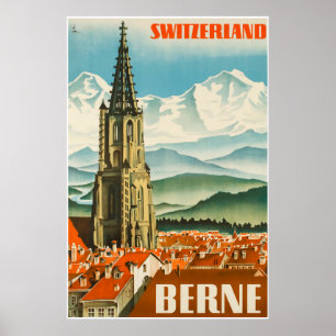 Berne, Suisse, Affiche de voyage