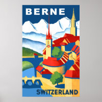 Berne, Suisse poster voyage