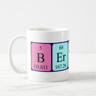 Berneice nom de table périodique mug