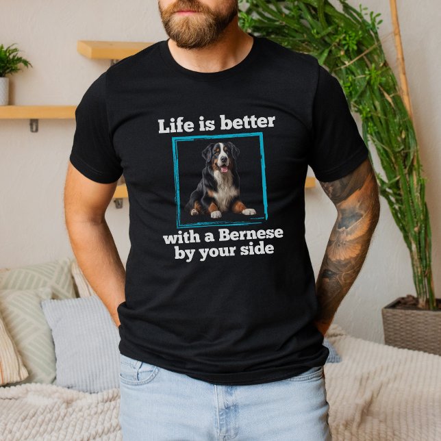 Bernese Lovers, Bernese Mountain Dog T-Shirt (Créateur téléchargé)