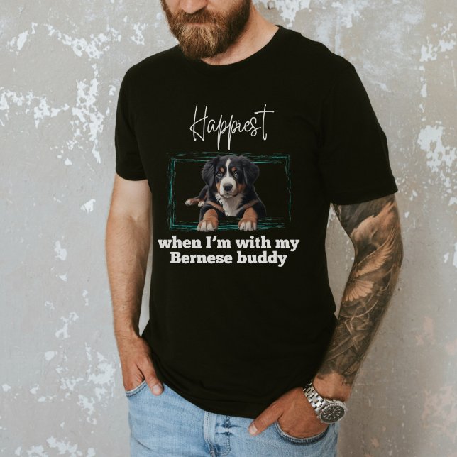 Bernese Lovers, Bernese Mountain Dog T-Shirt (Créateur téléchargé)